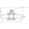 stainless steel KLINGER Ballostar ball valve | KP-2406